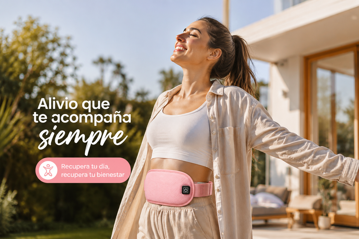 Dile odiós a los dolores abdominales con el nuevo cinturón para cólicos.