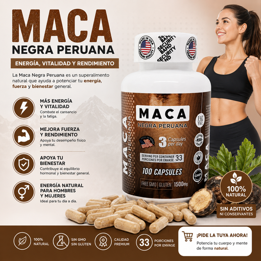 Maca Negra | 100 Cápsulas |